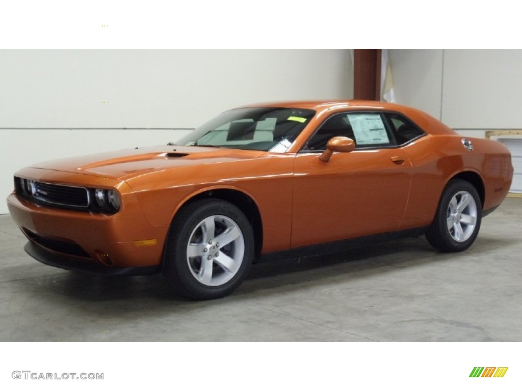 Toxic Orange Pearl Dodge Challenger
