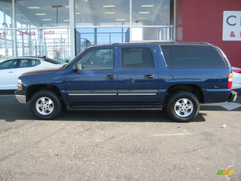 2003 Suburban 1500 LT 4x4 - Indigo Blue Metallic / Tan/Neutral photo #2