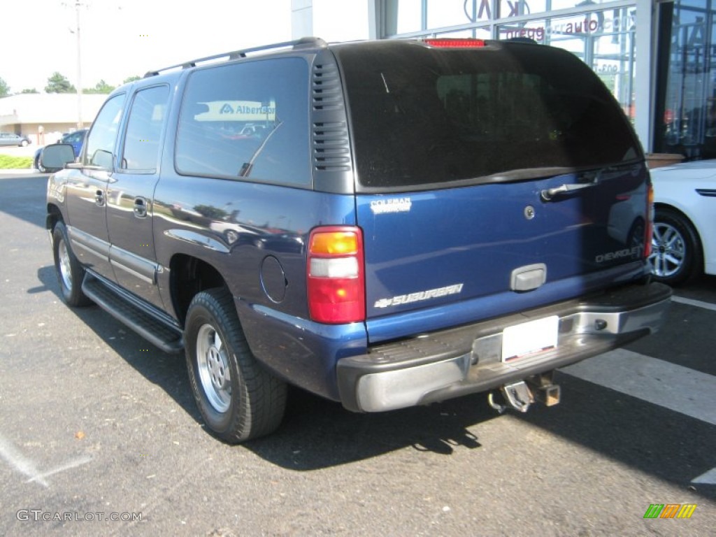 2003 Suburban 1500 LT 4x4 - Indigo Blue Metallic / Tan/Neutral photo #3