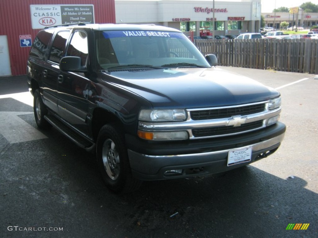 2003 Suburban 1500 LT 4x4 - Indigo Blue Metallic / Tan/Neutral photo #6