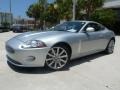 Liquid Silver Metallic 2007 Jaguar XK XK8 Coupe Exterior