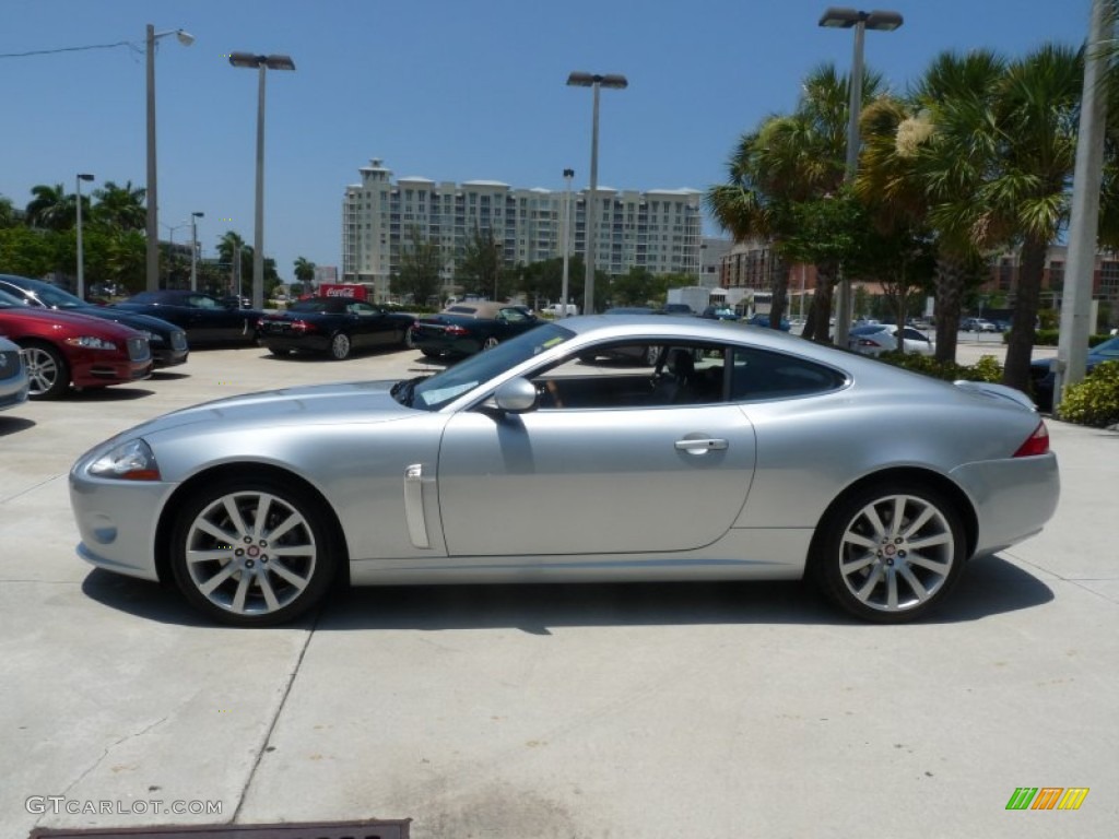 Liquid Silver Metallic 2007 Jaguar XK XK8 Coupe Exterior Photo #50756601