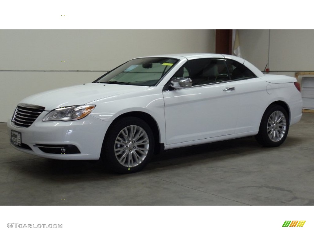 2011 200 Limited Convertible - Bright White / Black/Light Frost Beige photo #1