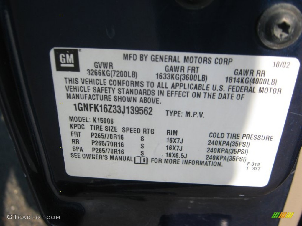 2003 Suburban 1500 LT 4x4 - Indigo Blue Metallic / Tan/Neutral photo #26