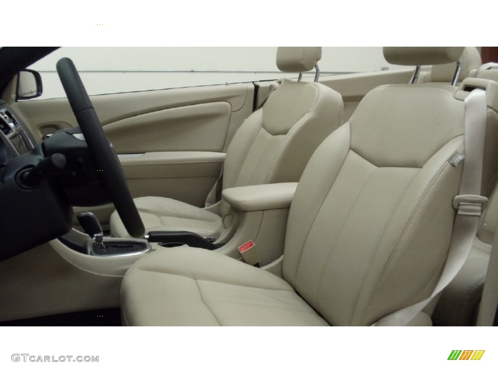 Black/Light Frost Beige Interior 2011 Chrysler 200 Limited Convertible Photo #50756943