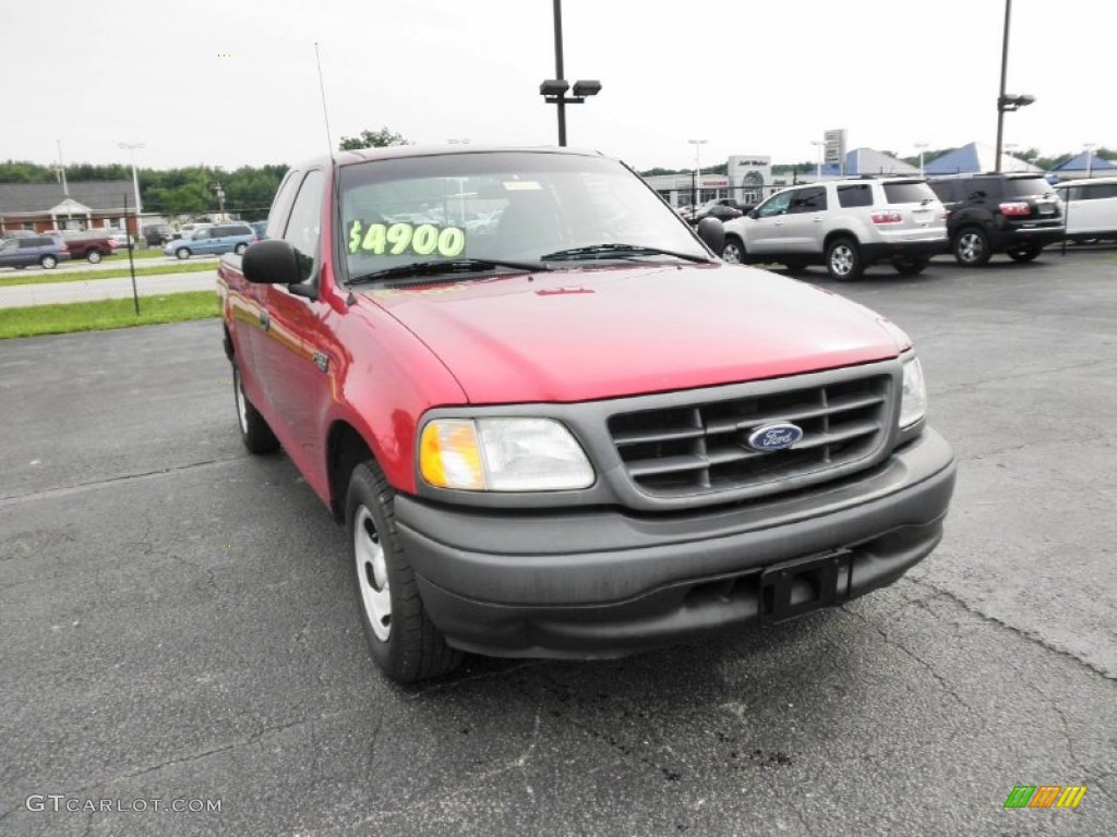 2003 F150 XLT SuperCab - Toreador Red Metallic / Medium Graphite Grey photo #2