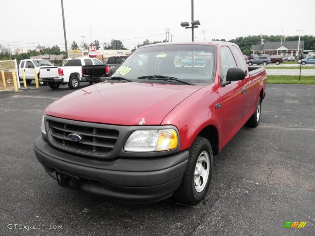 2003 F150 XLT SuperCab - Toreador Red Metallic / Medium Graphite Grey photo #3