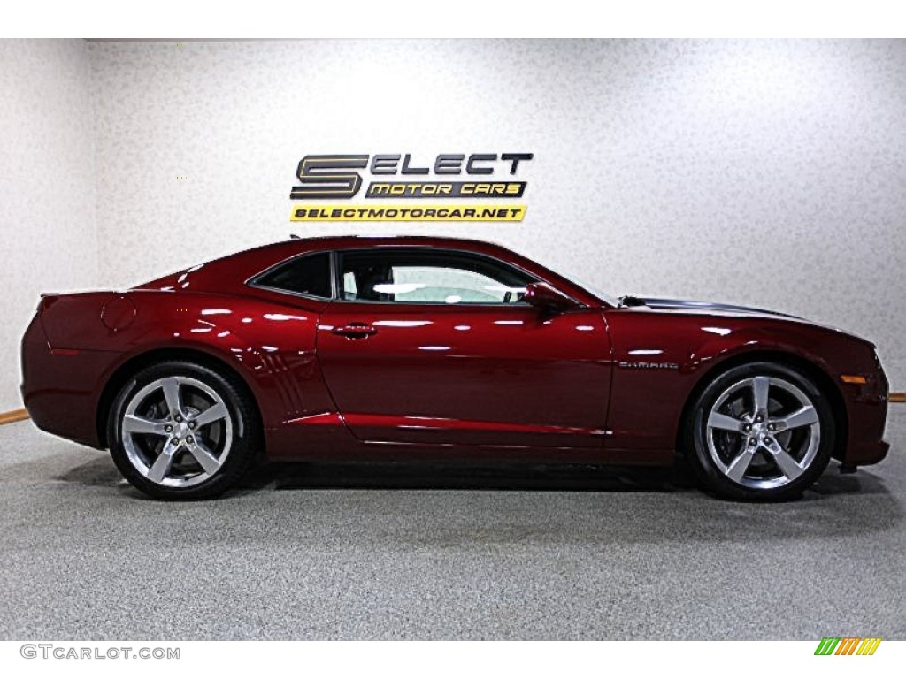 2010 Camaro SS/RS Coupe - Red Jewel Tintcoat / Gray photo #4