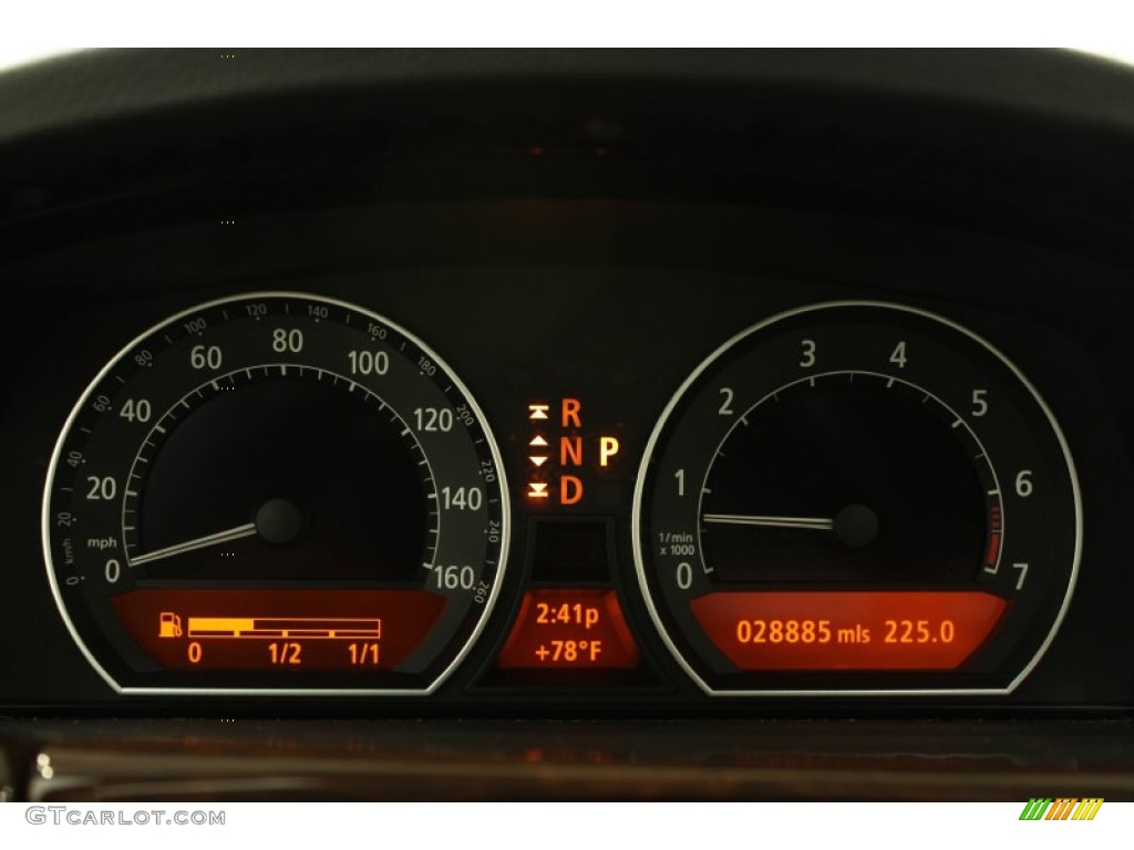 2008 BMW 7 Series 750Li Sedan Gauges Photo #50758983