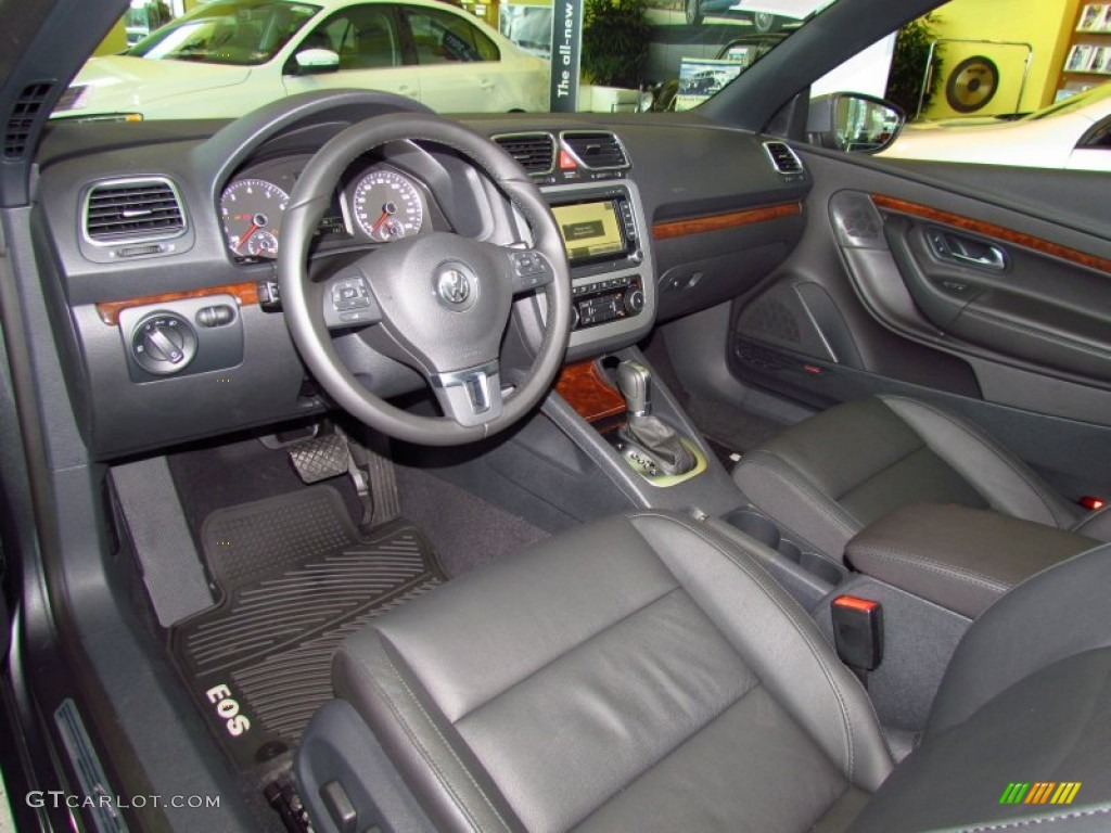 Titan Black Interior 2012 Volkswagen Eos Executive Photo #50759199