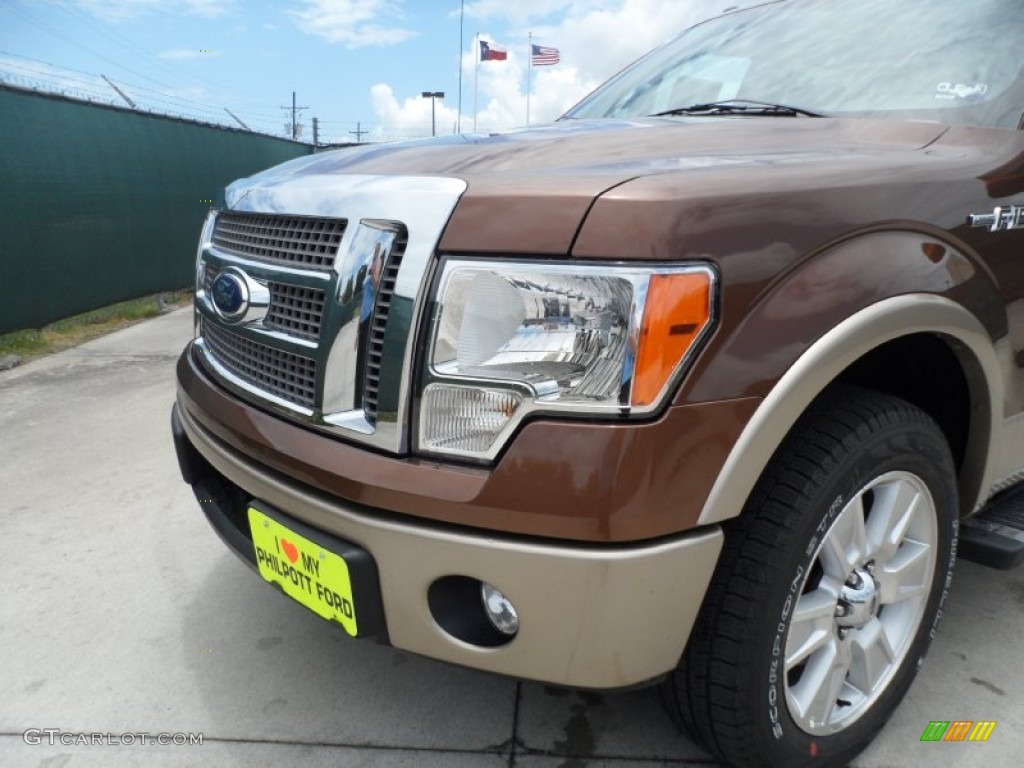 2011 F150 Lariat SuperCrew - Golden Bronze Metallic / Black photo #10