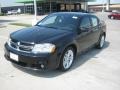 2011 Brilliant Black Crystal Pearl Dodge Avenger Mainstreet  photo #1