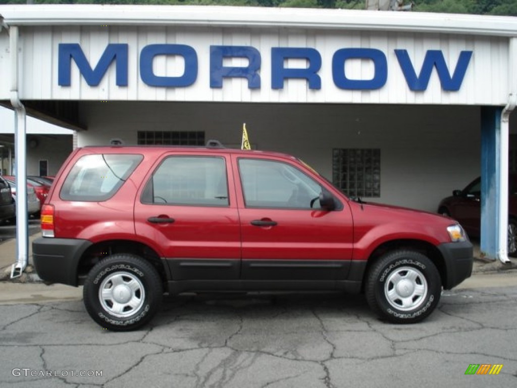 2006 Escape XLS - Redfire Metallic / Medium/Dark Flint photo #1