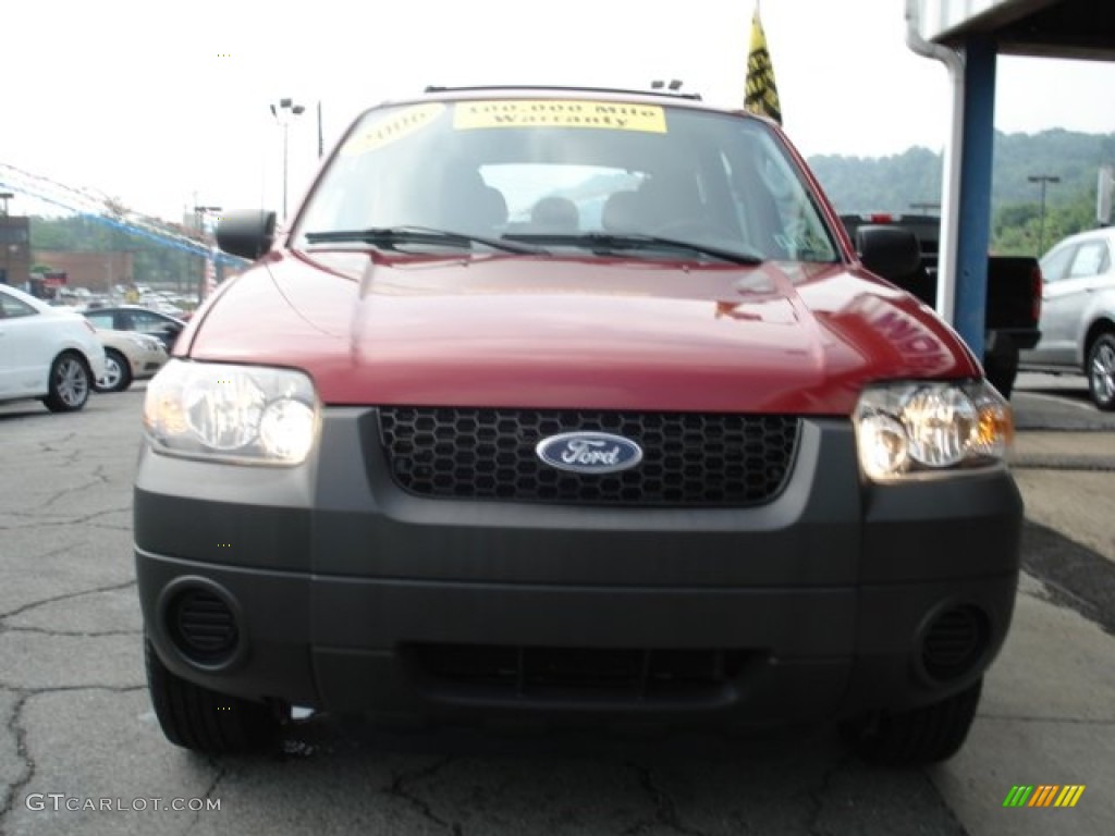 2006 Escape XLS - Redfire Metallic / Medium/Dark Flint photo #3