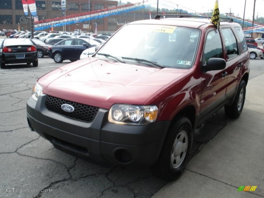 2006 Escape XLS - Redfire Metallic / Medium/Dark Flint photo #4