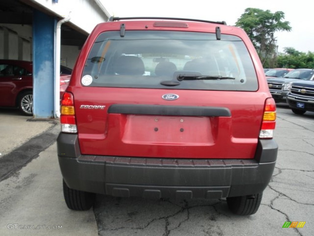 2006 Escape XLS - Redfire Metallic / Medium/Dark Flint photo #7