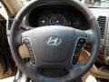 Beige 2011 Hyundai Santa Fe Limited Steering Wheel