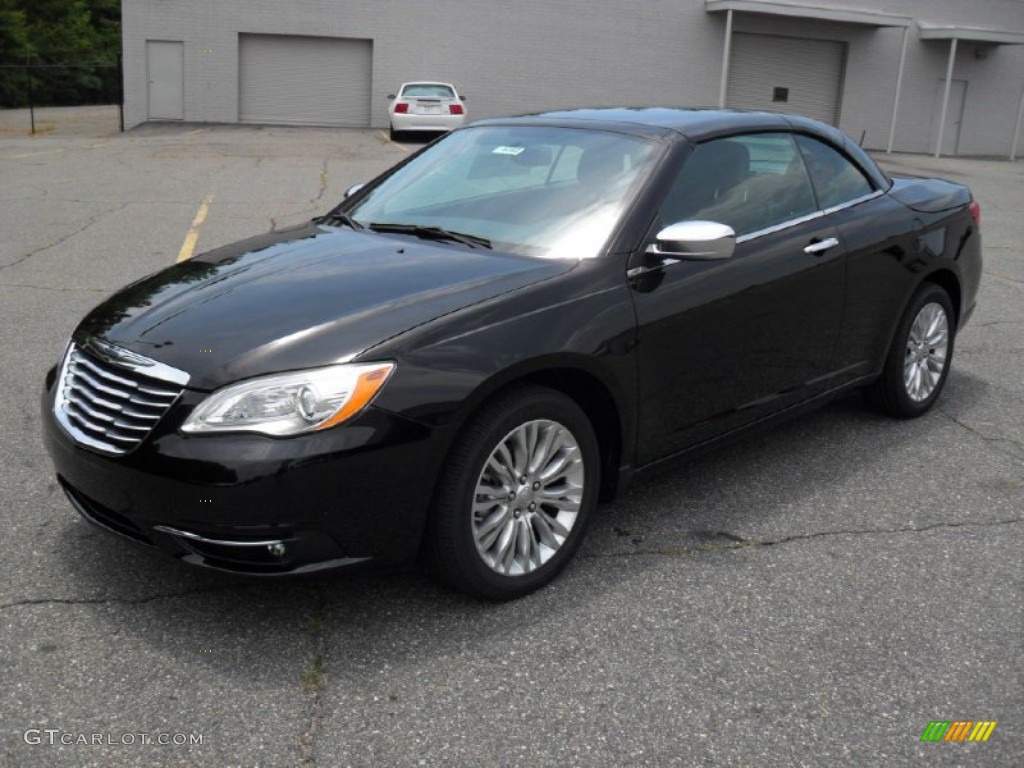 Brilliant Black Crystal Pearl 2011 Chrysler 200 Limited Convertible Exterior Photo #50763081