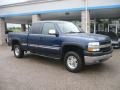 2002 Indigo Blue Metallic Chevrolet Silverado 2500 LS Extended Cab 4x4  photo #1