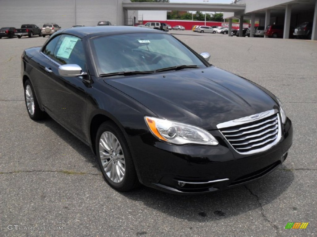 Brilliant Black Crystal Pearl 2011 Chrysler 200 Limited Convertible Exterior Photo #50763132
