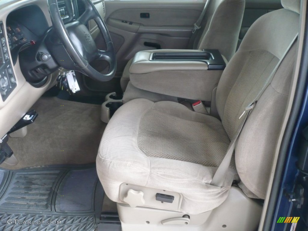 Tan Interior 2002 Chevrolet Silverado 2500 LS Extended Cab 4x4 Photo #50763218