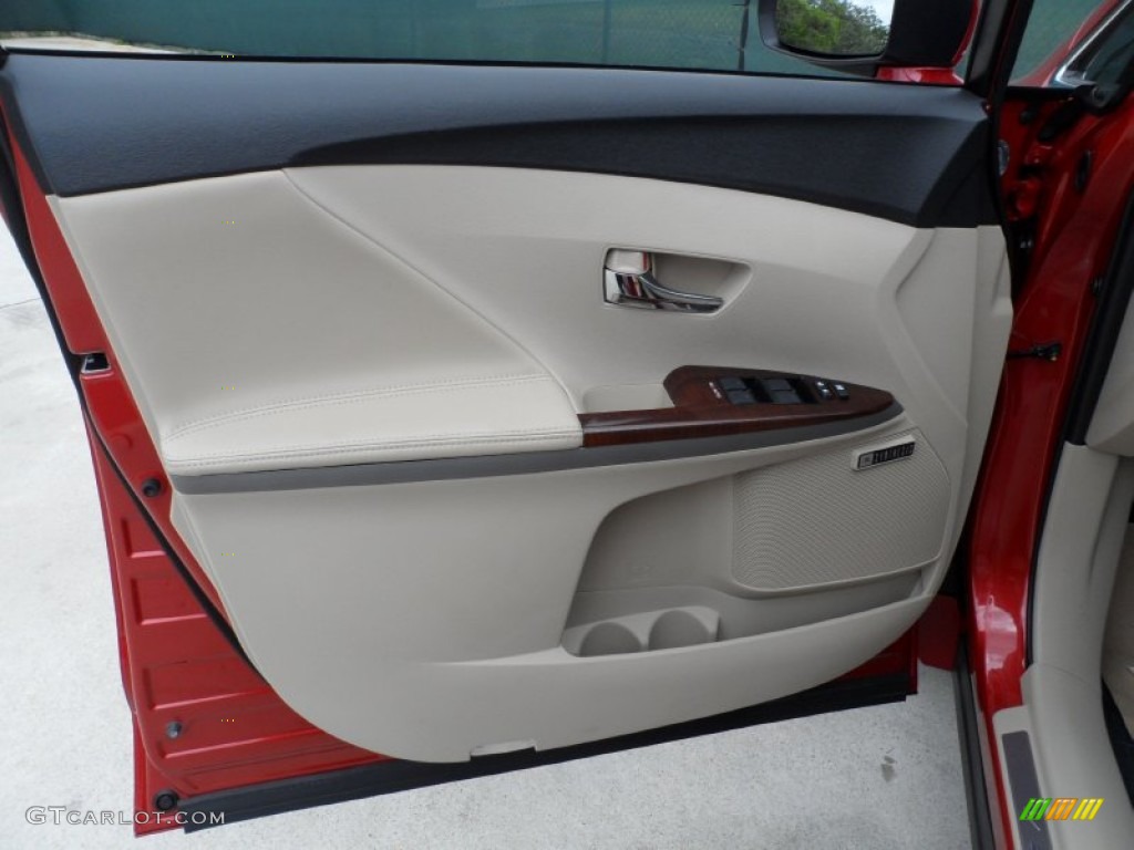 2011 Toyota Venza V6 Ivory Door Panel Photo #50763246