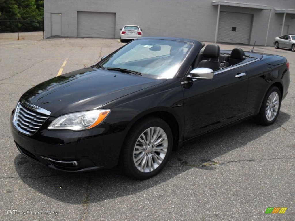 Brilliant Black Crystal Pearl 2011 Chrysler 200 Limited Convertible Exterior Photo #50763261