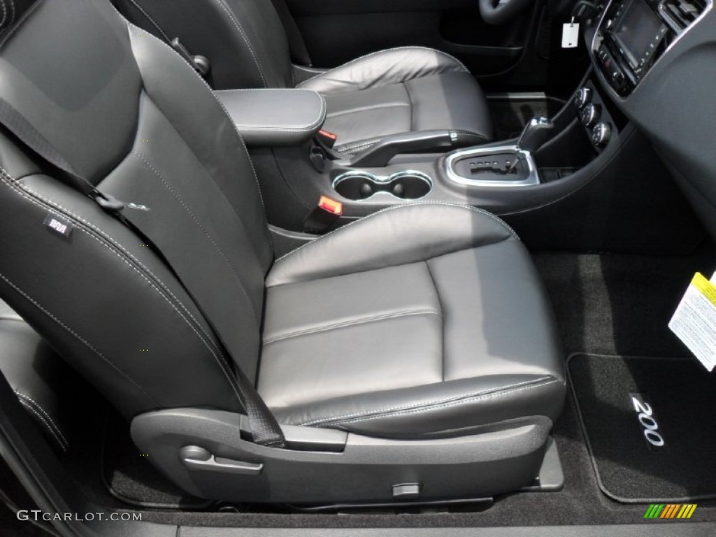 Black Interior 2011 Chrysler 200 Limited Convertible Photo #50763297