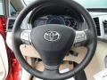 2011 Toyota Venza Ivory Interior Steering Wheel Photo