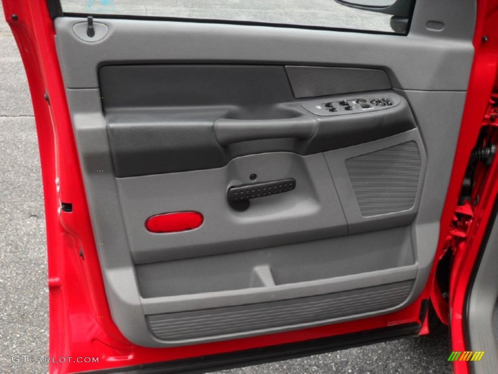 2008 Ram 1500 SXT Quad Cab - Flame Red / Medium Slate Gray photo #9