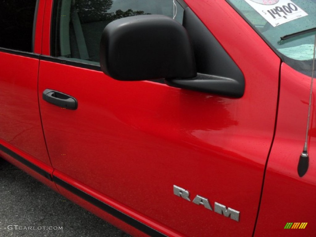 2008 Ram 1500 SXT Quad Cab - Flame Red / Medium Slate Gray photo #21