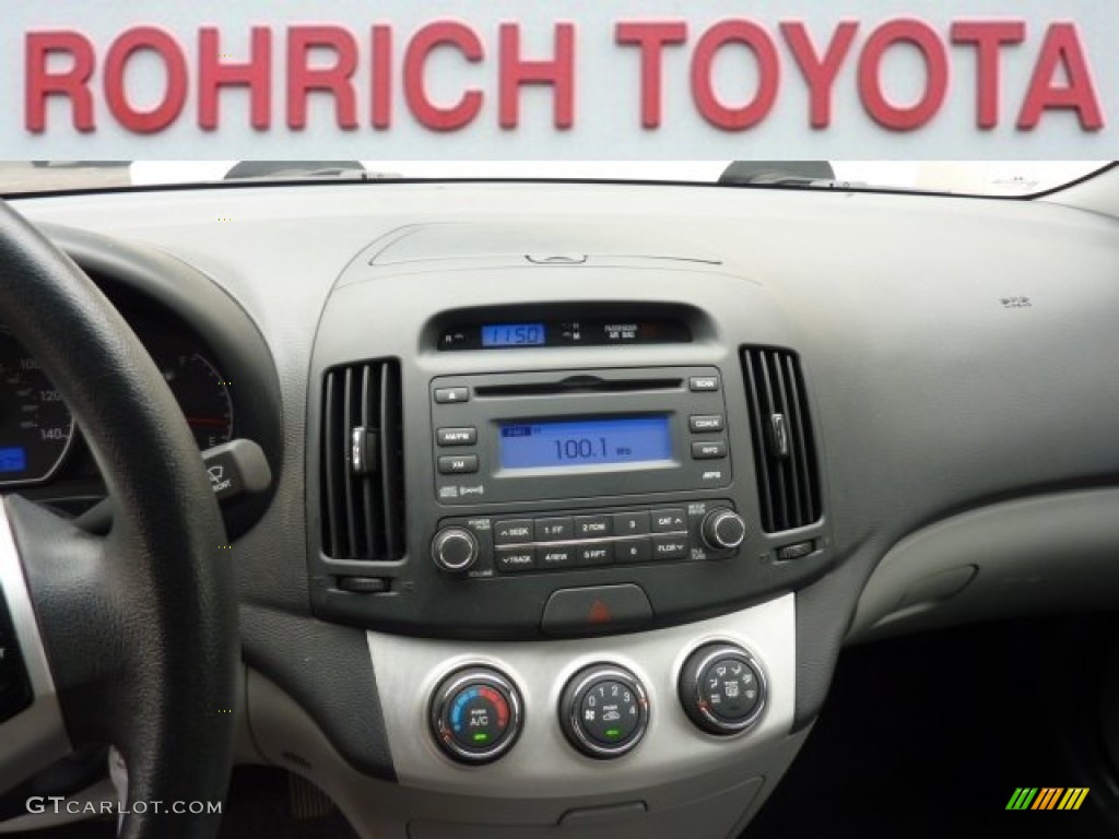 2009 Elantra GLS Sedan - Black Pearl / Gray photo #9