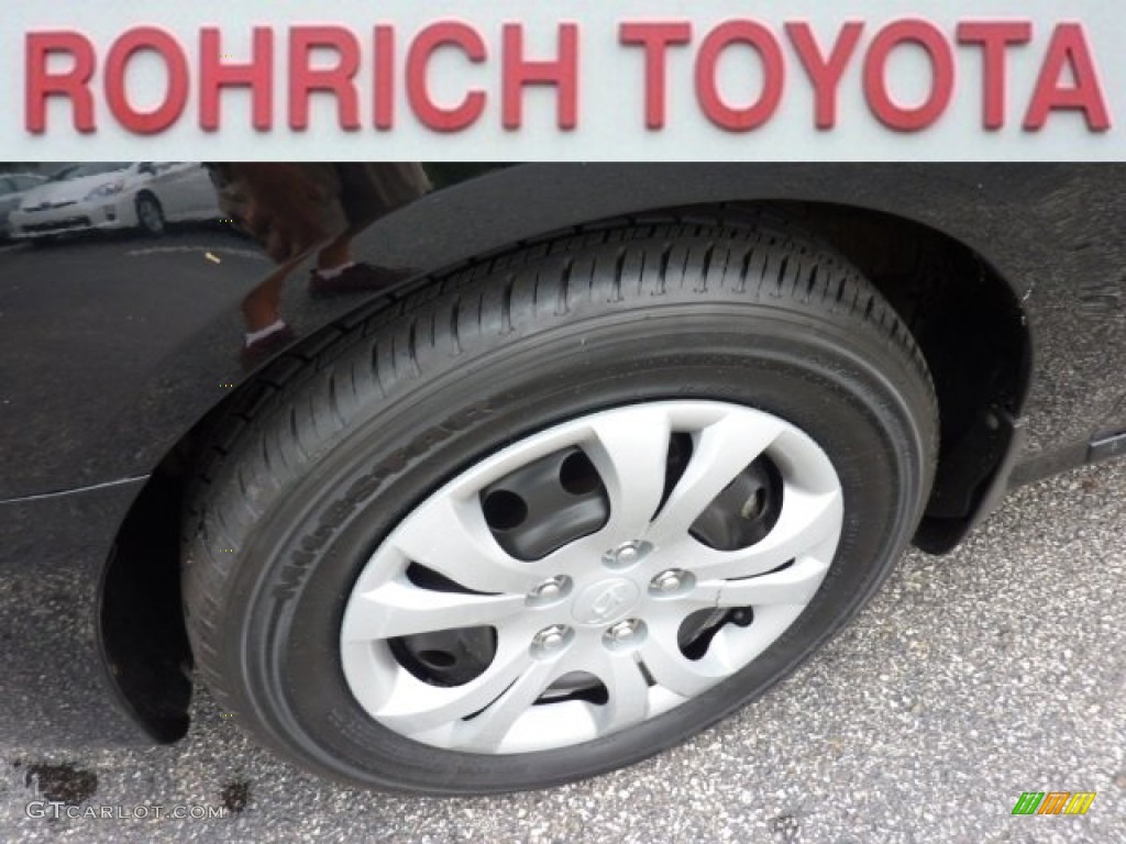 2009 Elantra GLS Sedan - Black Pearl / Gray photo #12