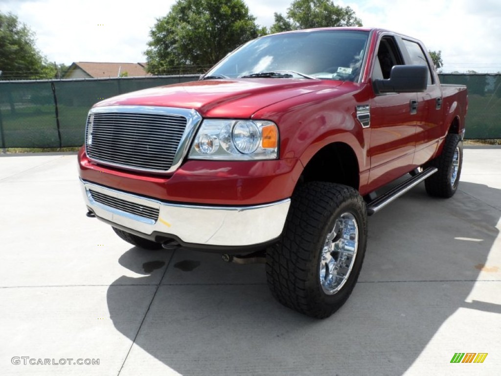 Redfire Metallic 2007 Ford F150 XLT SuperCrew 4x4 Exterior Photo #50766831