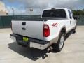 2008 Oxford White Ford F250 Super Duty Lariat Crew Cab 4x4  photo #3