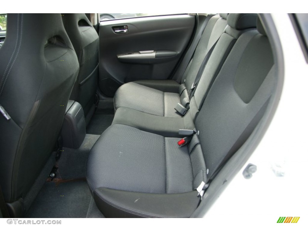 Carbon Black Interior 2008 Subaru Impreza WRX Sedan Photo #50770923