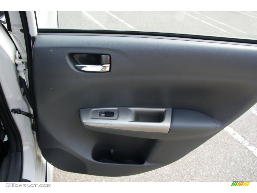 2008 Subaru Impreza WRX Sedan Carbon Black Door Panel Photo #50771040