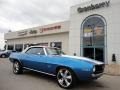 1969 Bright Blue Metallic Chevrolet Camaro SS Convertible  photo #1