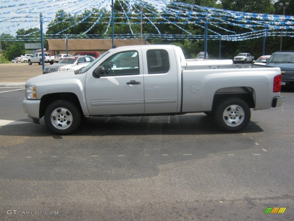 2011 Silverado 1500 LT Extended Cab - Sheer Silver Metallic / Ebony photo #2