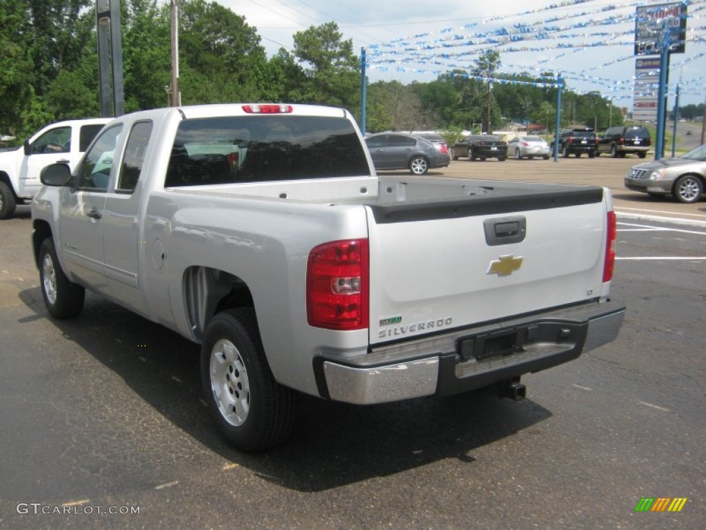 2011 Silverado 1500 LT Extended Cab - Sheer Silver Metallic / Ebony photo #3