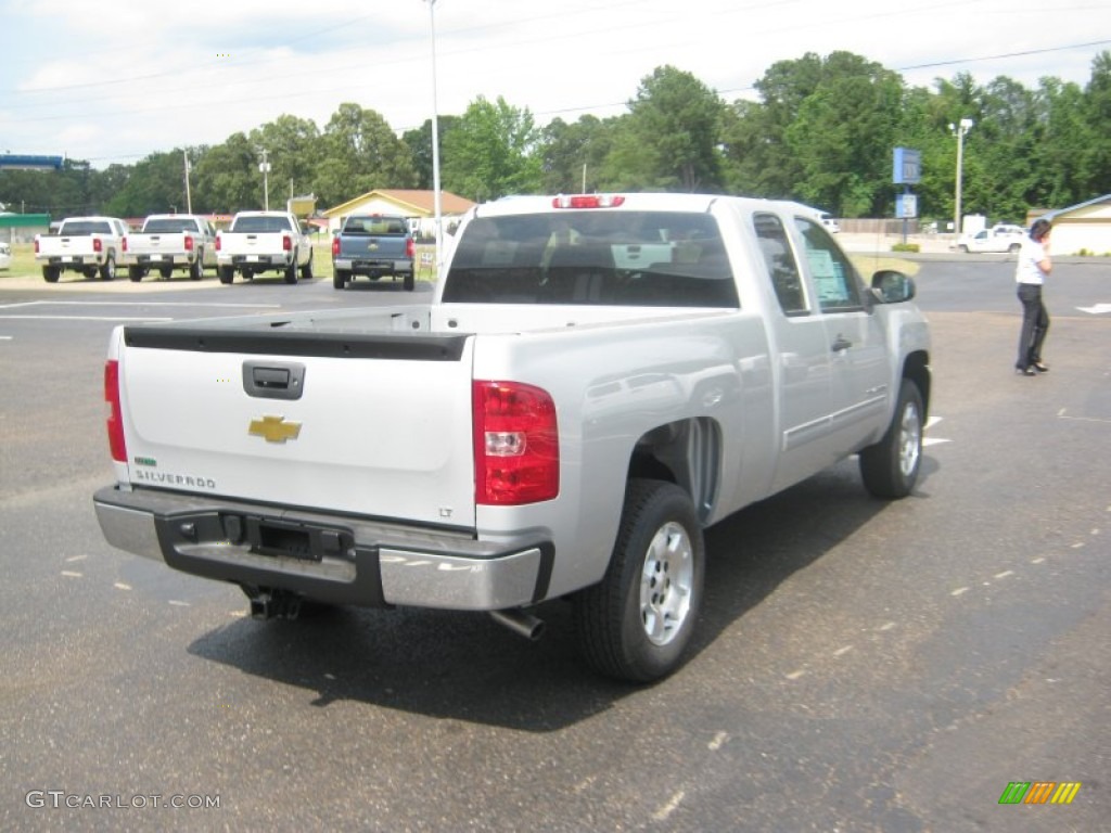 2011 Silverado 1500 LT Extended Cab - Sheer Silver Metallic / Ebony photo #5