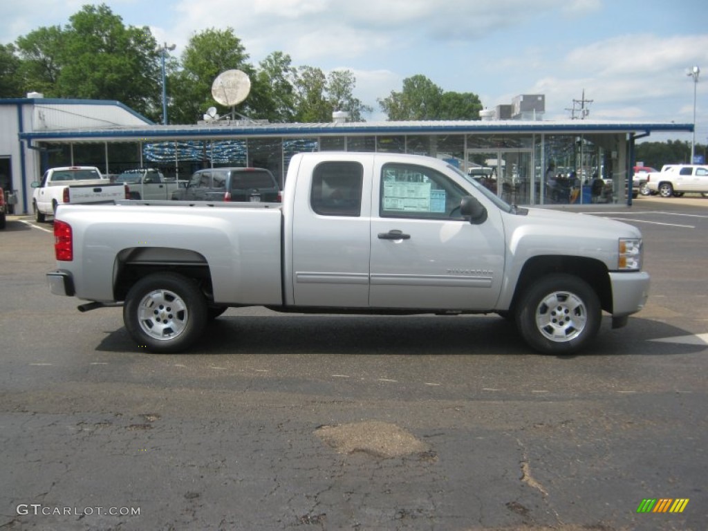 2011 Silverado 1500 LT Extended Cab - Sheer Silver Metallic / Ebony photo #6