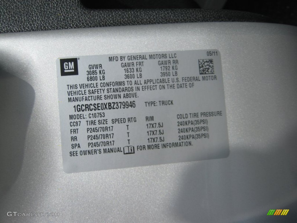 2011 Silverado 1500 LT Extended Cab - Sheer Silver Metallic / Ebony photo #26