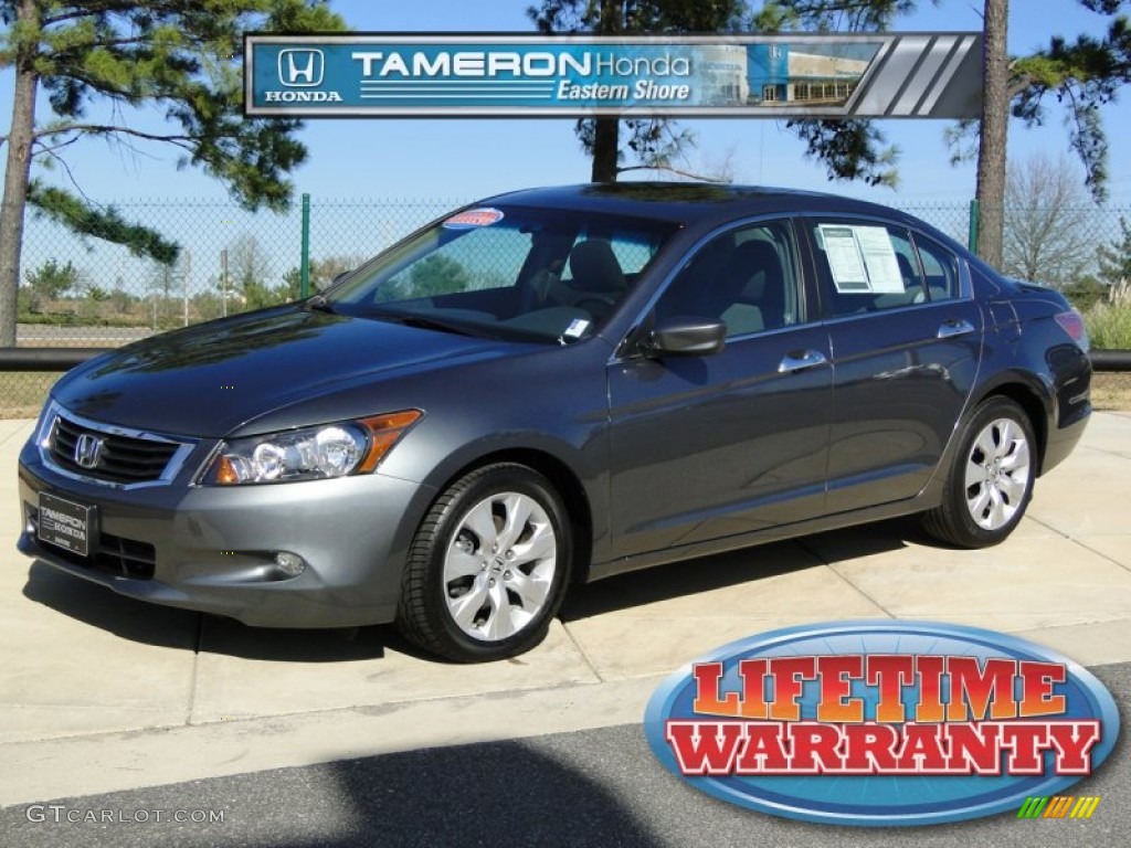 2008 Accord EX V6 Sedan - Polished Metal Metallic / Black photo #1