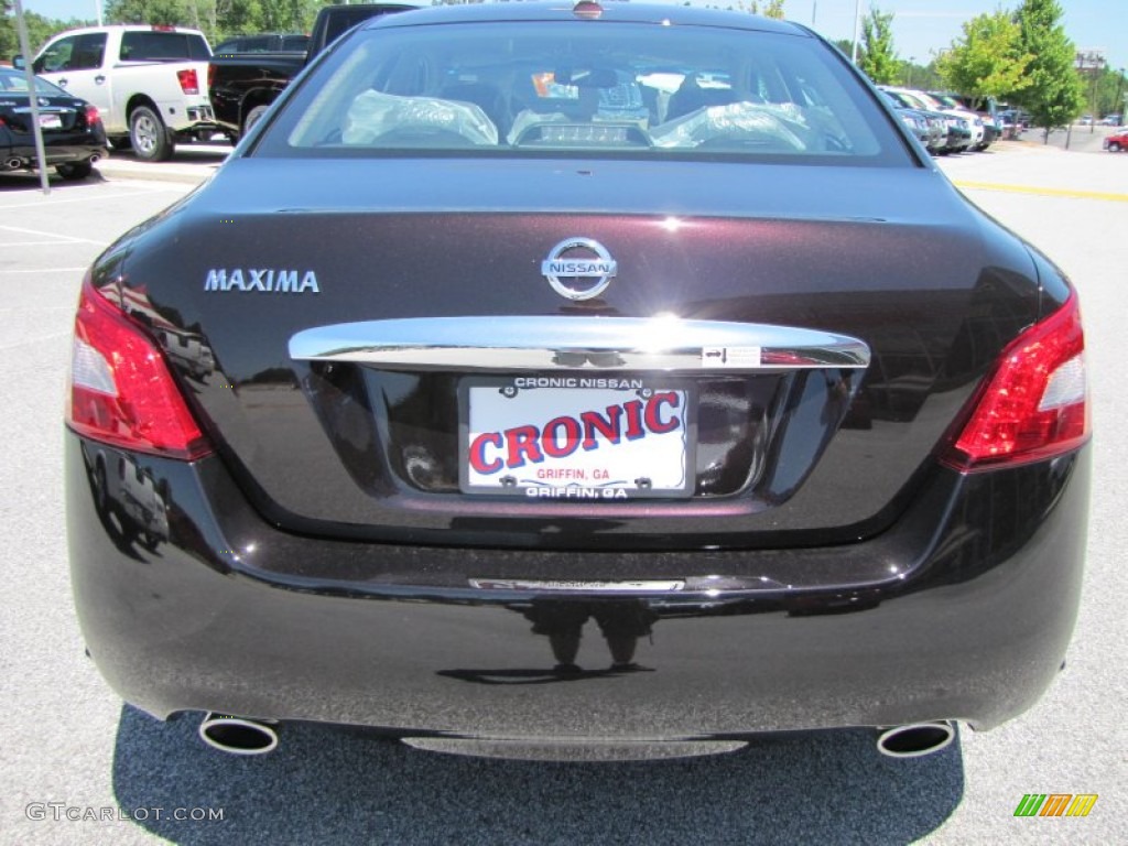 2011 Maxima 3.5 SV - Crimson Black / Charcoal photo #4