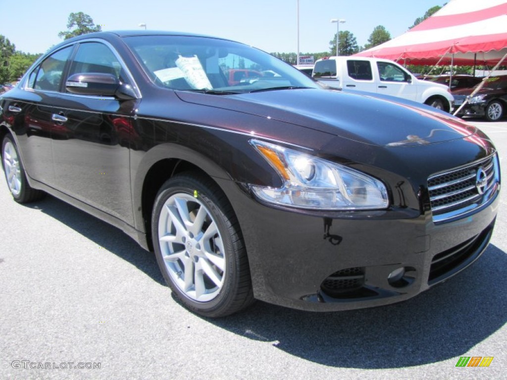 2011 Maxima 3.5 SV - Crimson Black / Charcoal photo #7