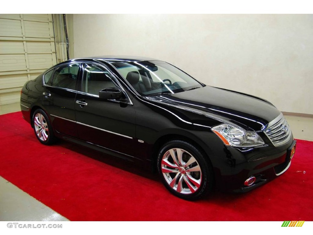 Black Obsidian 2008 Infiniti M 35 Sedan Exterior Photo #50776629