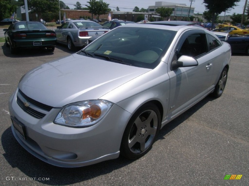 2006 Cobalt SS Supercharged Coupe - Ultra Silver Metallic / Ebony/Red photo #1