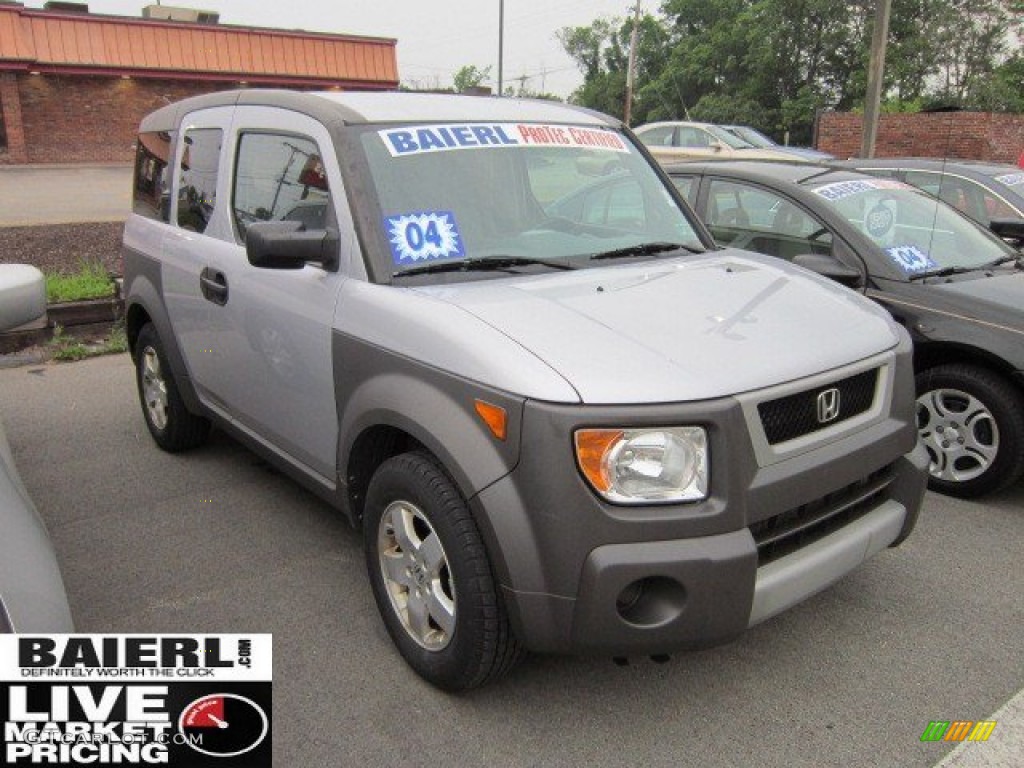 2004 Element EX AWD - Satin Silver Metallic / Gray photo #1