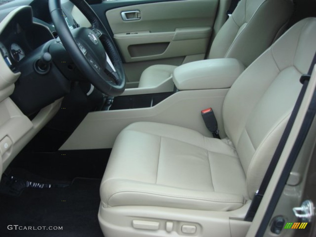 Beige Interior 2010 Honda Pilot Touring Photo #50777541